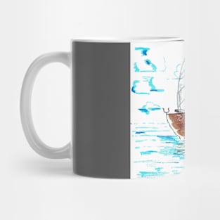 Sailing At A Somewhat Clouded Day Mug